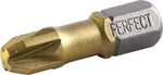 Końcówka bit 1/4” Pozidriv PZ1x25mm titanium do wkręt. (10szt) STALCO PERFECT S-66311