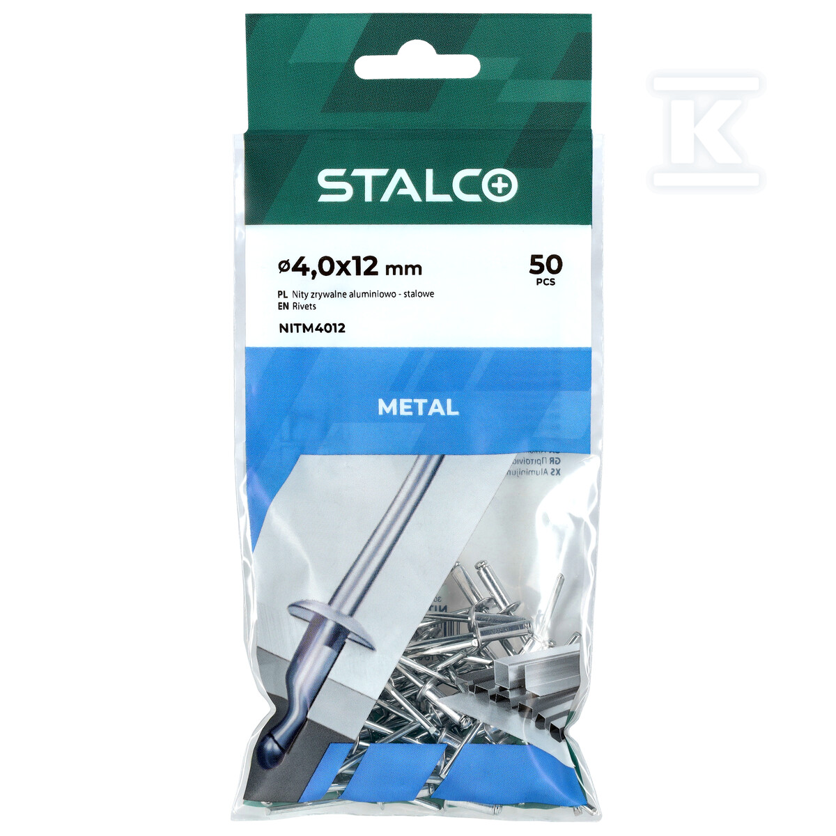 Nity zrywalne aluminiowo-stalowe 3,0x6 - NITM - 3,0X6