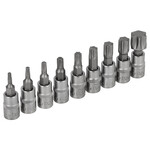Zestaw bitów na nasadkach Torx 1/4” 9 elem. STALCO S-54019