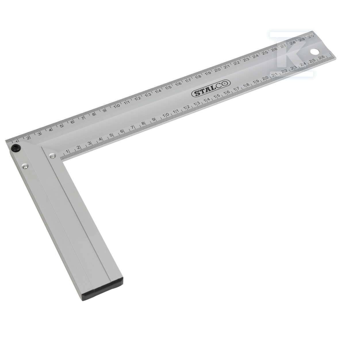 Kątownik aluminiowy 300mm stolarski - S-11930