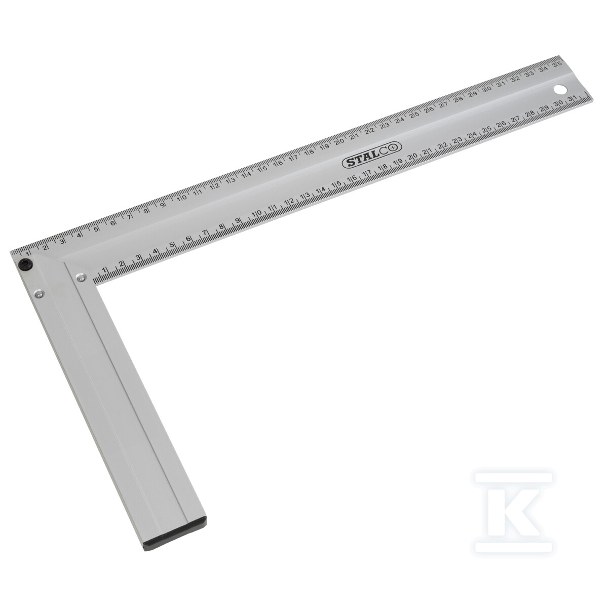 Kątownik aluminiowy 350mm stolarski - S-11935