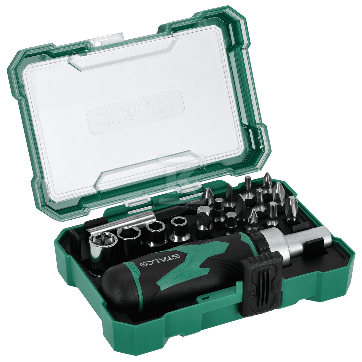 Zestaw bitów ze stali S2 25mm i nasadek - S-13722