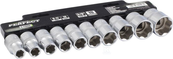 Zestaw nasadek 3/8” 10elem. STALCO - S-77009