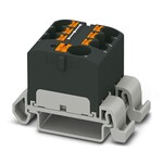 Blok rozdzielczy Push-in 800 V 32 A, 7 przyłączy, czarny