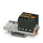 Blok rozdzielczy Push-in 800 V 32 A, 7 przyłączy, czarny