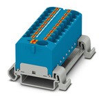 Blok rozdzielczy Push-in 800 V 32 A, 19 przyłączy, niebieski