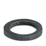 Uszczelka płaska, materiał: Perbunan, stopień ochrony: IP68, kolor: czarny, średnica wewnętrzna: 16 mm