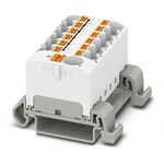 Blok rozdzielczy Push-in 800 V 32 A, 13 przyłączy, biały
