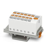Blok rozdzielczy Push-in 800 V 32 A, 13 przyłączy, biały