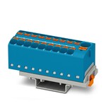 Blok rozdzielczy Push-in 800 V 32 A, 19 przyłączy, niebieski