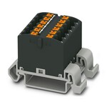 Blok rozdzielczy poziomy 690 V 24 A, 12 przyłączy Push-in 0,14–4 mm2, czarny
