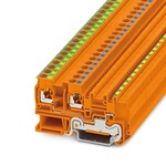 Złączka zasilająca z PE Push-in 250 V 20 A, 2 przyłącza, pomarańczowa