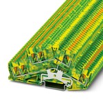 Złączka dwupoziomowa, ilość przyłączy: 6, rodzaj przyłącza: zaciski Push-in, Przekrój znamionowy: 2,5 mm2, przekrój: 0,14 mm2 - 4 mm2, rodzaj montażu: NS 35/7,5, NS 35/15, kolor: zielono-żółty