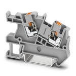 Złącze instalacyjne, napięcie znamionowe: 800 V, prąd znamionowy: 24 A, zaciski Push-in, 1. poziomowe, Przekrój znamionowy: 2,5 mm2, przekrój: 0,14 mm2 - 4 mm2, rodzaj montażu: NS 35/7,5, NS 35/15, kolor: szary
