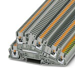 Złączka instalacyjna PE Push-in 400 V 24 A, 2,5 mm2, szara
