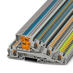 Złączka instalacyjna PE Push-in 400 V 28 A, 3-piętrowa, 4 mm2, szara