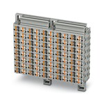 Panel krosowy, Opisany od 1 - 80, napięcie znamionowe: 500 V, prąd znamionowy: 17,5 A, rodzaj przyłącza: zaciski Push-in, przekrój: 0,14 mm2 - 2,5 mm2, montaż: Montaż naścienny, kolor: szary, kolor elementów przyłączeniowych: szary/biały