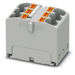 Gniazdo przekaźnikowe 450 V 32 A, 6 przyłączy Push-in 0,2–6 mm2, szary