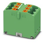Gniazdo przekaźnikowe 450 V 24 A, 6 przyłączy Push-in 0,14–4 mm2, zielony