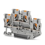 Złączka szeregowa elementów kontrolnych Push-in 500 V 22 A, 2,5 mm2, szara