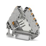 Rozdzielacz napięcia z zasilaniem Push-in 250 V 17,5 A, 1,5 mm2, szary, elementy szare