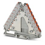Rozdzielacz napięcia Push-in 250 V 17,5 A, 8-piętrowy, 1,5 mm2, szary, elementy czerwone