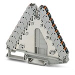 Rozdzielacz napięcia Push-in 250 V 17,5 A, 8-piętrowy, 1,5 mm2, szary, elementy czarne