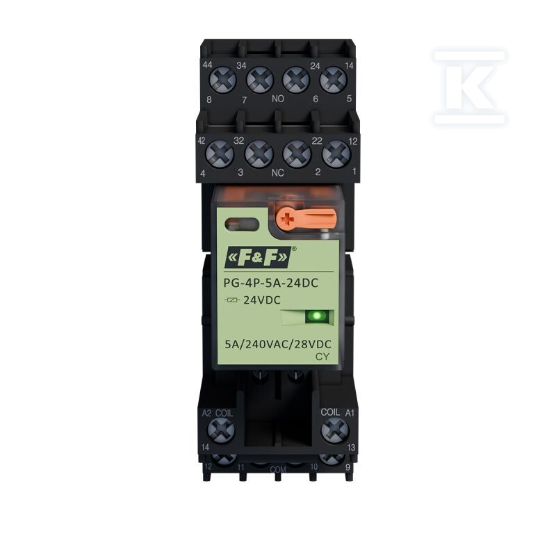 Komplet gniazdo przekaźnikowe GN-4P + - DTA891