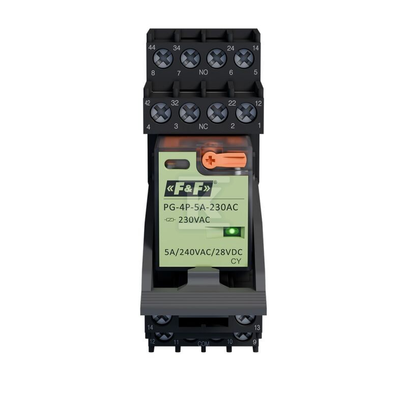 Komplet gniazdo przekaźnikowe GN-4P + - DTA890