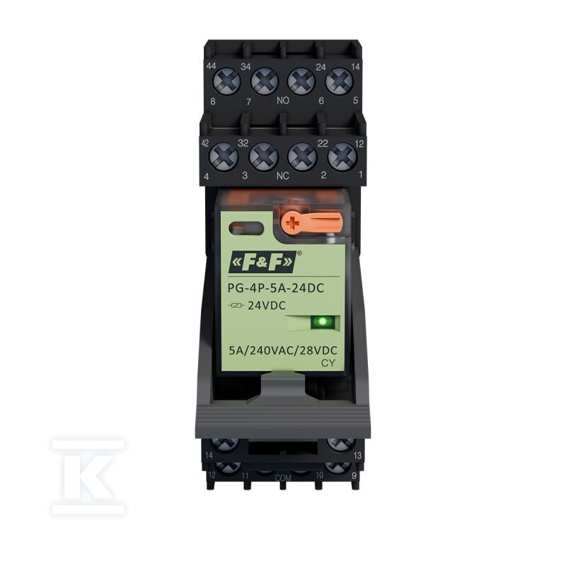 Komplet gniazdo przekaźnikowe GN-4P + - DTA892