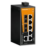 Przełącznik sieciowy, Niezarządzalny, Fast Ethernet, 6x RJ45, 2 SC Multi-mode, -40 °C...75 °C, IP30, IE-SW-BL08T-6TX-2SC