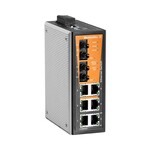 Przełącznik sieciowy, Zarządzalny, Fast Ethernet, 6x RJ45, 2 ST wielomodowy, -40 °C...75 °C, IP30, IE-SW-VL08MT-6TX-2ST