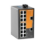 Przełącznik sieciowy, Niezarządzalny, Fast Ethernet, 16x RJ45, -40 °C...75 °C, IP30, IE-SW-VL16T-16TX