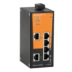 Przełącznik sieciowy, niezarządzany PoE, Fast Ethernet, 2 RJ45 10/100 BaseT(X), 4 RJ45 10/100 BaseT(X) PoE+, -10 °C...60 °C, IP30, IE-SW-BL06-2TX-4POE