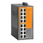 Przełącznik sieciowy, Niezarządzalny, Fast Ethernet, 16x RJ45, -40 °C...75 °C, IP30, IE-SW-EL16-16TX