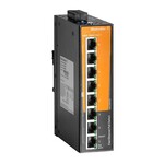 Przełącznik PoE, niezarządzany PoE, Fast Ethernet, 8x RJ45 10/100 BaseT(X) PoE+, IP30, -40 °C...75 °C, IE-SW-EL08-8POE