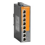 Przełącznik PoE, niezarządzany PoE, Gigabit Ethernet, 8x RJ45 10/100/1000 BaseT(X) PoE+, IP30, -40 °C...70 °C, IE-SW-EL08-8GTPOE