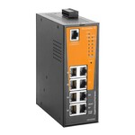 Przełącznik sieciowy, zarządzany PoE, Gigabit Ethernet, 8x RJ45 10/100/1000 BaseT(X) PoE+, -40 °C...75 °C, IP30, IE-SW-AL08M-8GTPOE