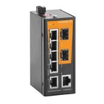 Przełącznik sieciowy, Niezarządzalny, Fast Ethernet, 6x RJ45, 2x 100BaseSFP slot, -10 °C...60 °C, IP40, IE-SW-ELB-08-6TX-2FESFP