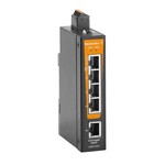 Przełącznik sieciowy, Niezarządzalny, Gigabit Ethernet, 5x RJ45, -40 °C...75 °C, IP30, IE-SW-BLB-05-5GT