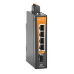Przełącznik sieciowy, Niezarządzalny, Fast Ethernet, 4x RJ45, 1x 100BaseSFP slot, -40 °C...75 °C, IP30, IE-SW-BLB-05-4TX-1FESFP