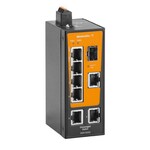 Przełącznik sieciowy, Niezarządzalny, Fast Ethernet, 7x RJ45, 1x 100BaseSFP slot, -40 °C...75 °C, IP30, IE-SW-BLB-08-7TX-1FESFP
