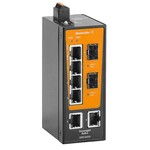 Przełącznik sieciowy, Niezarządzalny, Fast Ethernet, 6x RJ45, 2x 100BaseSFP slot, -40 °C...75 °C, IP30, IE-SW-BLB-08-6TX-2FESFP