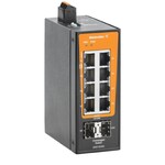 Przełącznik sieciowy, Niezarządzalny, Gigabit Ethernet, 8x RJ45, 2x 100/1000BaseSFP Slot, -40 °C...75 °C, IP30, IE-SW-BLB-10-8GT-2GESFP