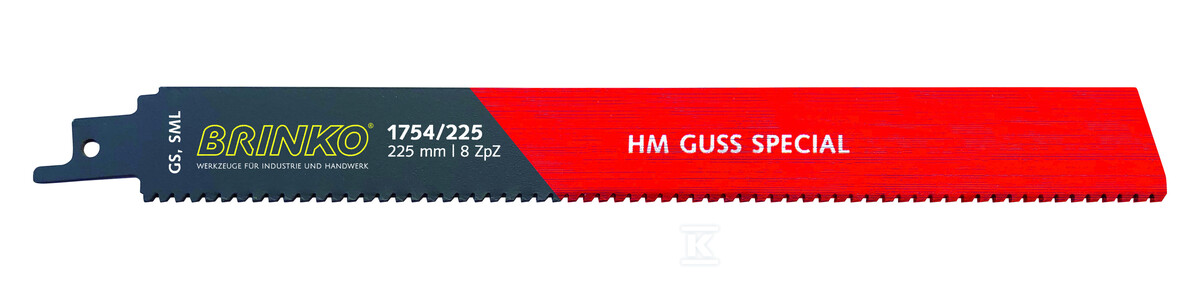Brzeszczot piły szablastej HM GUSS - 1754/225