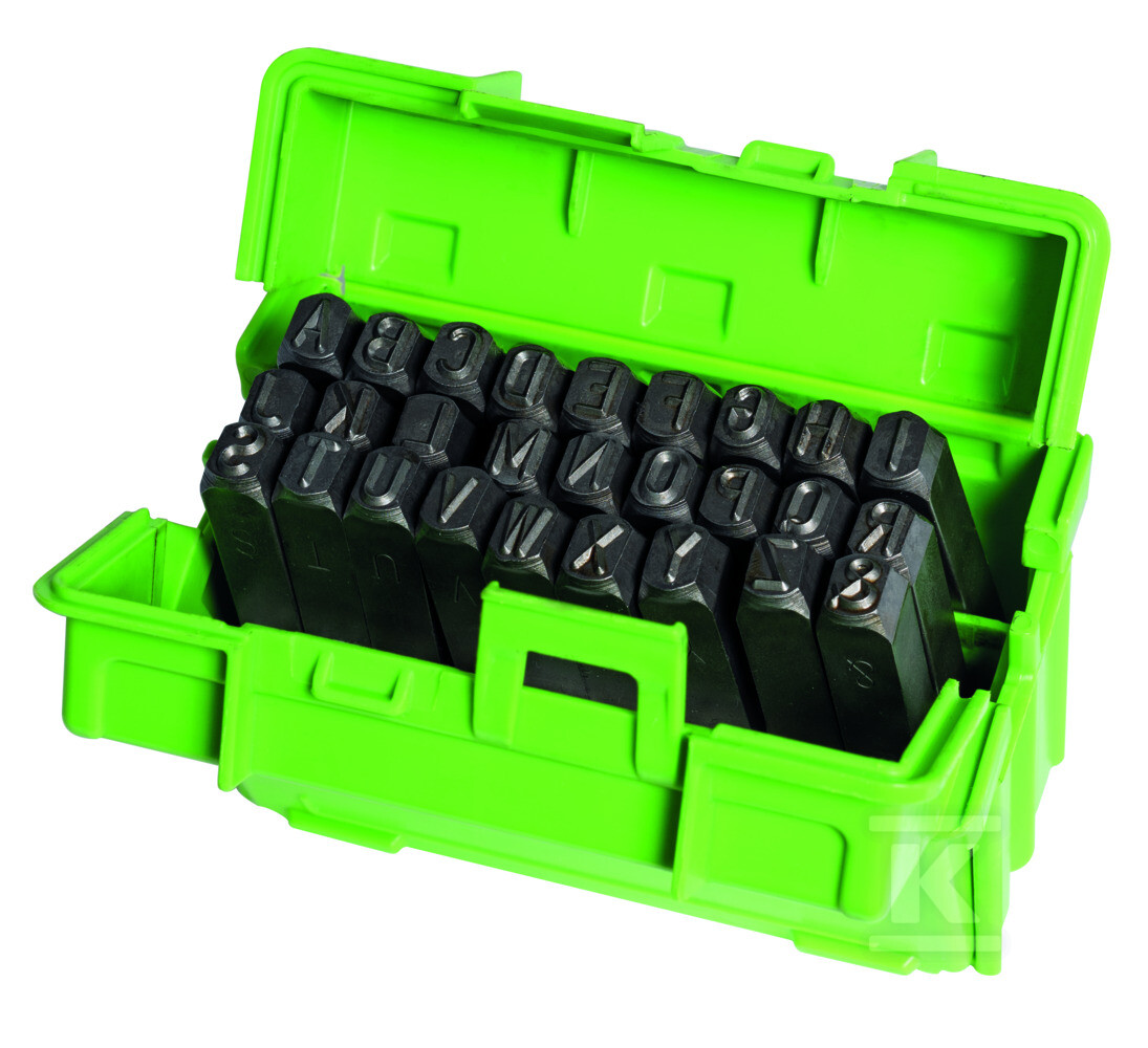 Zestaw liter do wybijania w stali - 3562/6