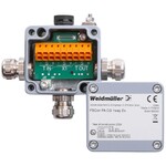 Iskrobezpieczny dystrybutor magistrali Bus, 1-krotny rozdzielacz EEx, Podstawowy materiał obudowy: aluminium, AISi12, Profibus-PA, Foundation Fieldbus, FBCON PA CG 1WAY EX