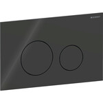 Кнопка змиву Geberit Sigma40, передня, скло чорне, кругла