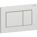 Pulsante di azionamento Geberit Sigma01, frontale, cromo opaco, facile da pulire, rettangolare