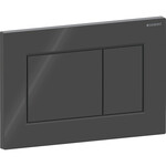 Pulsante di azionamento Geberit Sigma01, frontale, nero, rettangolare